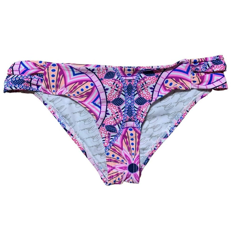 Marilyn Monroe‎ Swim Bikini Pink Summer Multi Bottom Swimsuit SIZE Small NWT